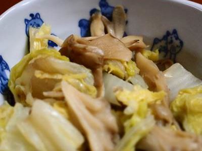 舞茸と白菜の中華炒め