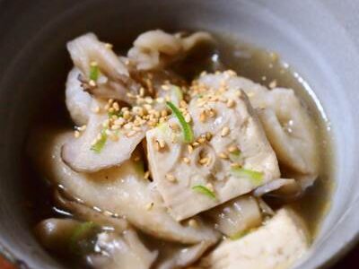 舞茸と豆腐の中華スープ